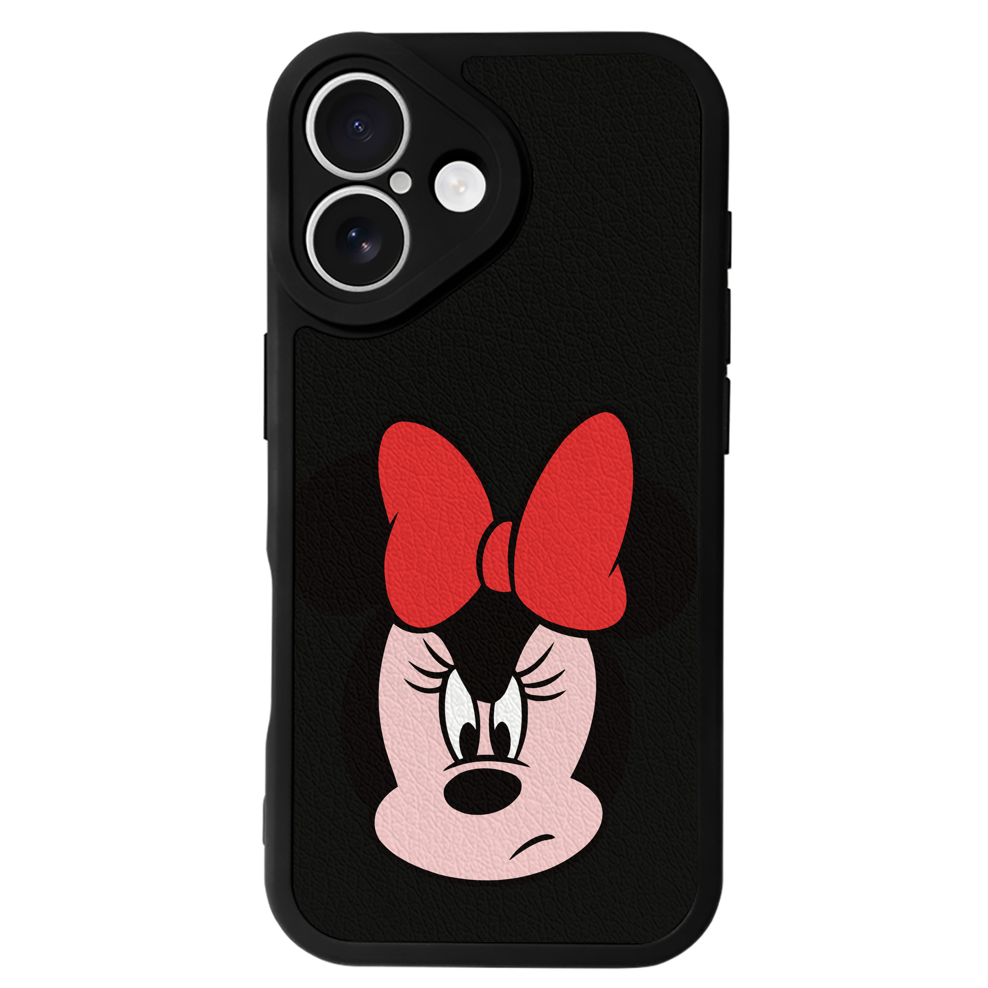 （画像用） ミッキーマウス Mickey Mouse 【iPhone 16シリーズ対応】シリコンスマホケース（レザー調） 材質：シリコン